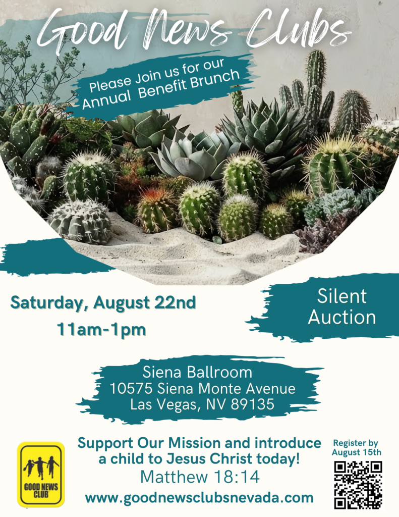 Good News Clubs of Southern Nevada Benefit Brunch Flyer 2026